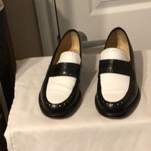 black and white kenneth cole loafers